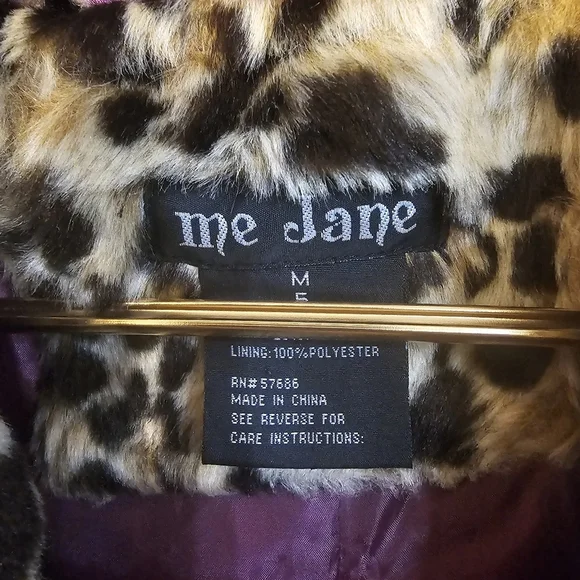 Faux Fur Leopard Print Coat - Picture 2 of 4